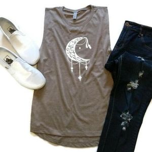 Moon design bella canvas shirt